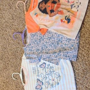3 sets of girls 6t pj's